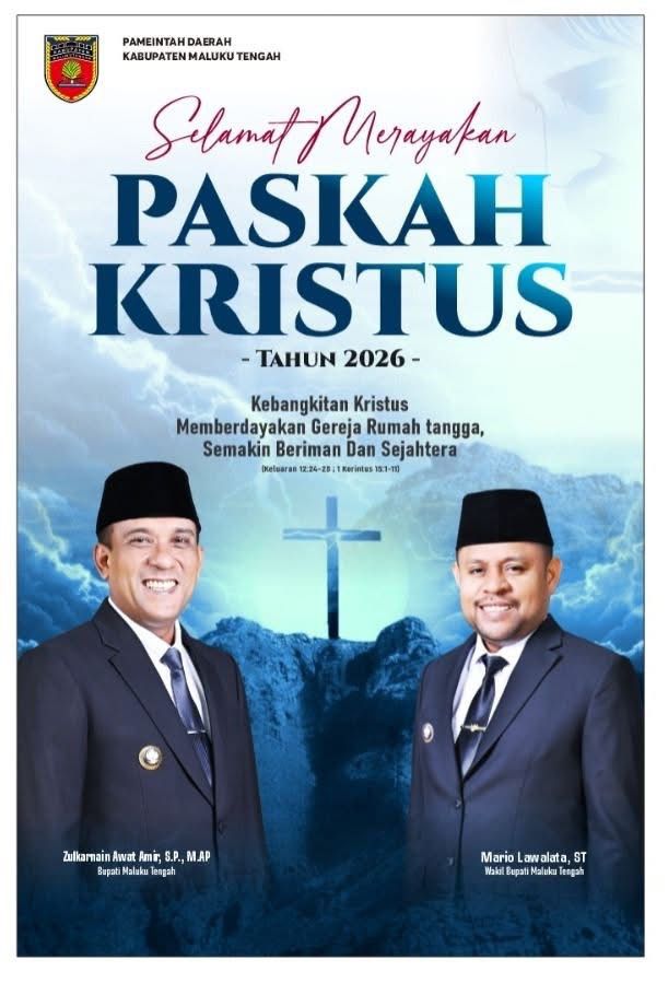 DINAS LINGKUNGAN HIDUP MALUKU TENGAH MENGUCAPKAN SELAMAT HARI PASKAH
